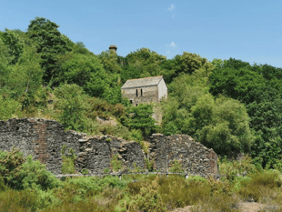 Former mining engine house for sale includes riverside woodlands