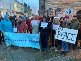 Peace campaigners' nuclear protest
