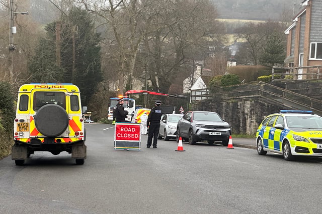 Horrabridge collision between motorbike and pedestrian