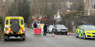 Horrabridge collision between motorbike and pedestrian