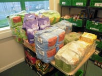 Foodbank thanks pet shop for generous donation of food for animals
