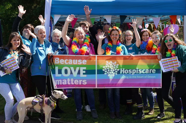 Hospiscare at Exeter Pride in 2019.