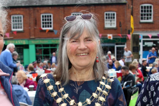 Cllr Liz Brookes-Hocking, the Mayor of Crediton, said the decision ‘was the sensible thing to do’.  AQ 0723
