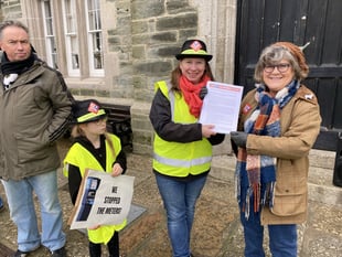 Town’s anti-parking meter street protest