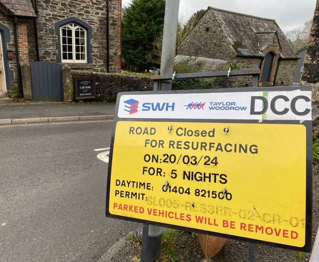 Tavistock road works could affect groups' meetings