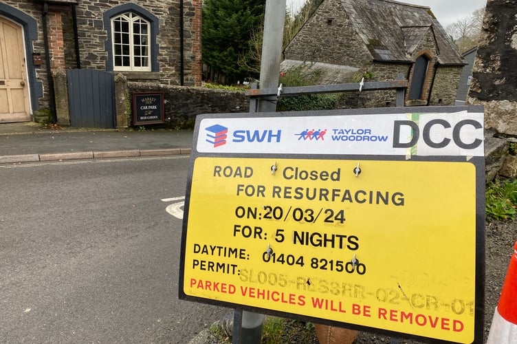 Pixon Lane roadworks
