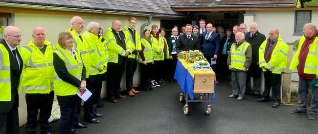 Lions form Guard of Honour for one of their founders