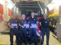 Bere Alston fire fighters long service awards