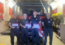 Bere Alston fire fighters long service awards