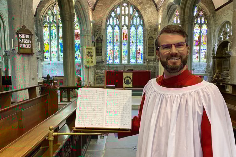 Andrew Lundie Tavistock church choir director