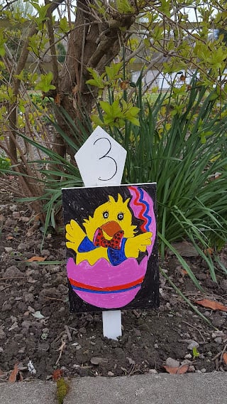 Tavistock Sensory Garden plaque for the Easter Egg Hunt