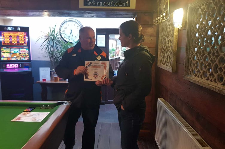 Horrabridge Rangers Sports Association Hannah Gethin - coaching standards  award.