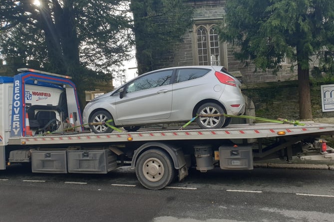 Tavistock Police seize car 