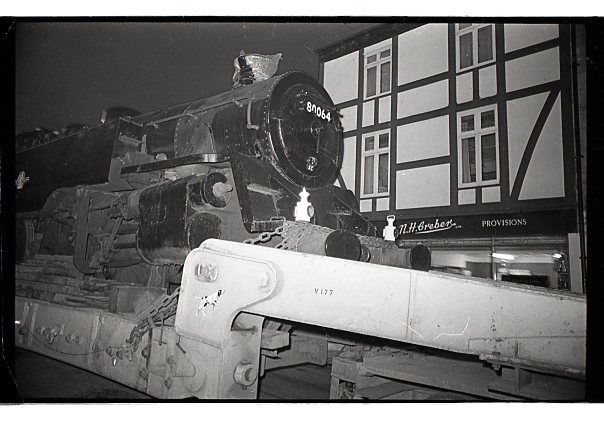 Jim Thorington's photo of the last loco in Tavistock by road