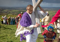  Crucifixion reenacted on Dartmoor tor
