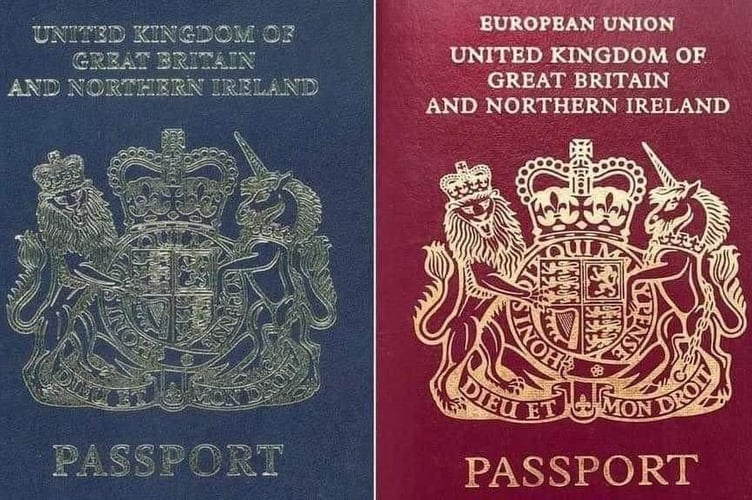 Passport validity warning fro Tavistock travel agent branch Hays.