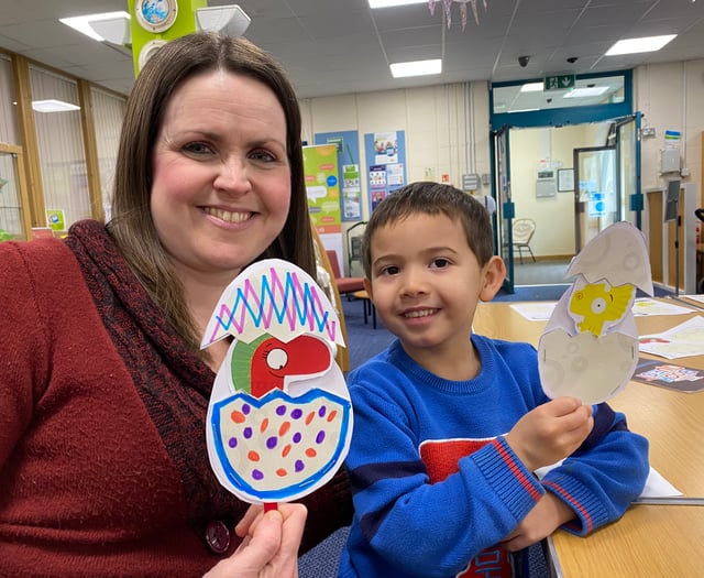 Tavistock Library hosts crafty dinosaur Easter fun
