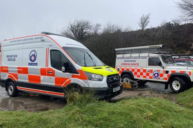 Dartmoor Search and Rescue Team Tavistock search for missing male