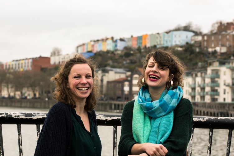 Julu Irvine and Heg Brignall, of folk duo Suthering