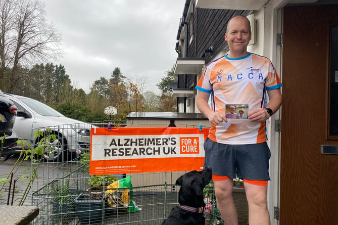 Paul  McKenzie is running the London Marathon in memory of his dad.J