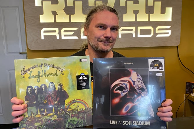 John Chapple of Tavistock independent record store Rival marking Record Store Day later this month.