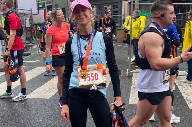 Hilary Nicholls completed the Paris Half Marathon in memory of her daughter Clarissa