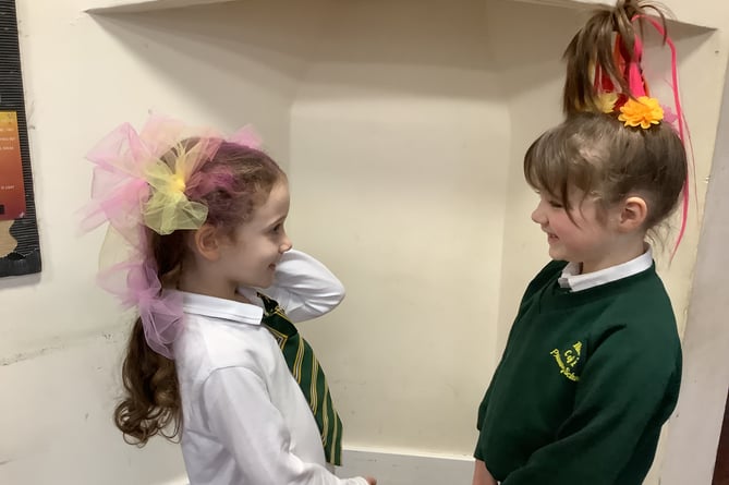 Mad March Hair Day at Meavy Primary School