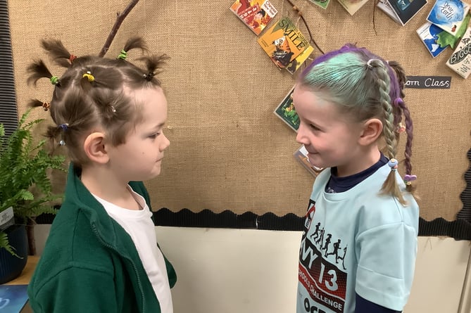 Mad March Hair Day at Meavy Primary
