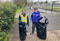 Tavistock children join litter pick