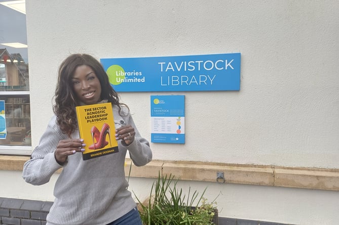 Brandie Deignan, of Bere Alston, has launched her newly published book at Tavistock Library.