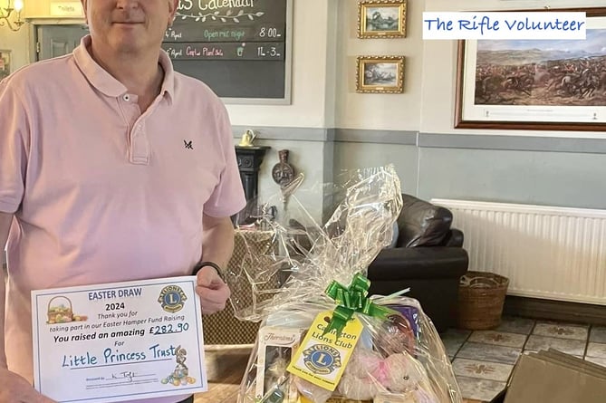 The Rifle Volunteer helped The Little Princess Trust