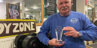 Tavistock veteran bodybuilder's award