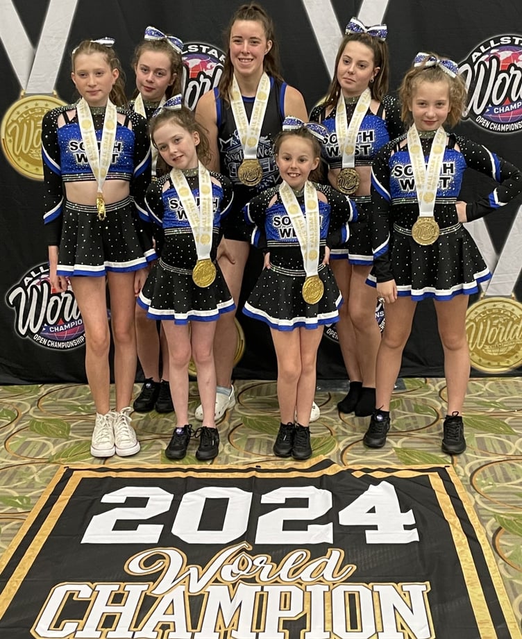 The girls are the champions