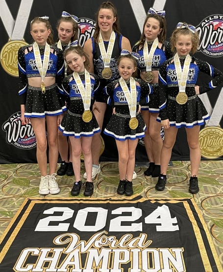 The girls are the champions