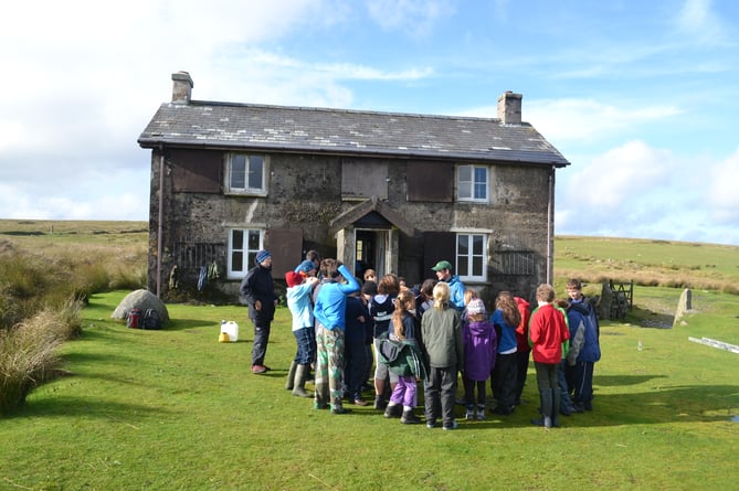 Mount Kelly College visit Nuns Cross Farm to learn about hauntings and out door activities.