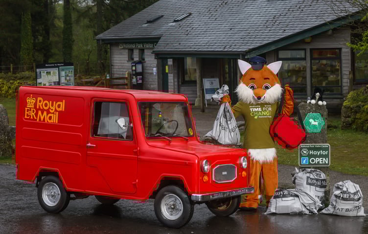 League Against Cruel Sports makes petition 'delivery' against fox hunting to the Dartmoor National Park Authority offices at Brentor