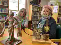 Tavistock Library sculpture display
