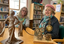 Tavistock Library sculpture display