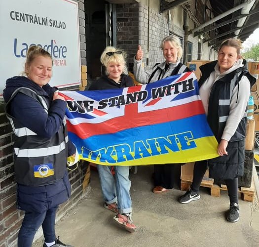  Nightingales UK volunteers from Milton Combe deliver medical aid for the Ukrainian war frontline. 