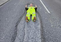 Tavistock's largest pothole filled