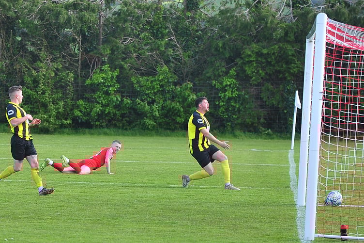South Devon League Premier Division football. Ilsington Villa versus Beesands Rovers