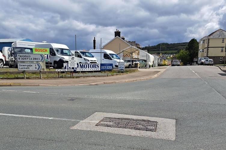 “Why can’t it just be fixed?” ask the Rother family: the offending manhole cover on the Launceston Road in Kelly Bray.