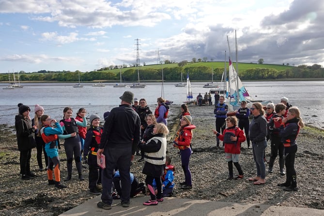 Weir Quay Sailing Club and guests.