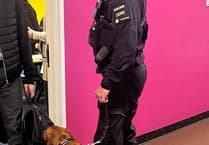 Police pup visits Callington Community College