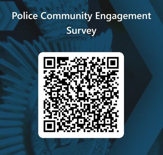 QR code for Police Community Engagement Survey