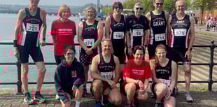 Tavistock Athletic Club pack in the races