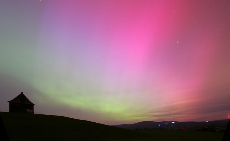 Aurora over the pimple