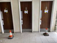 Toilets torched again