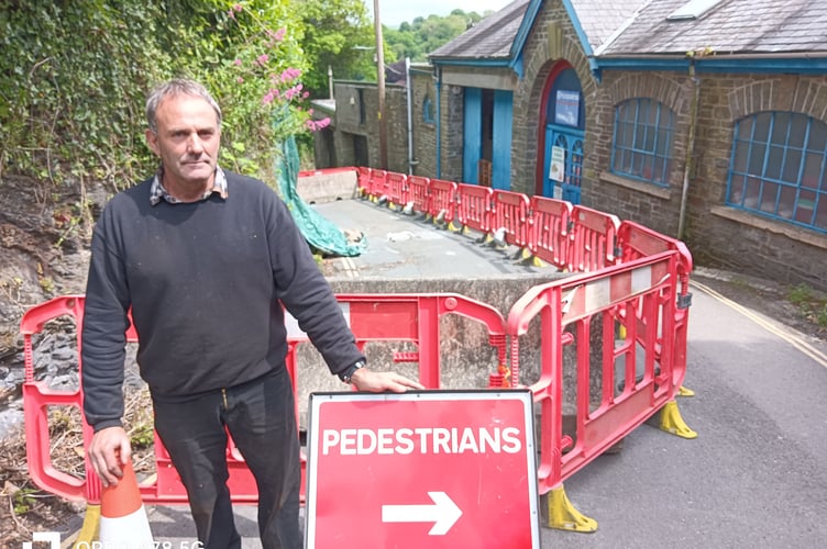 Doug Bennett says the Rocky Hill Closure, in Tavistock is affecting his customers.