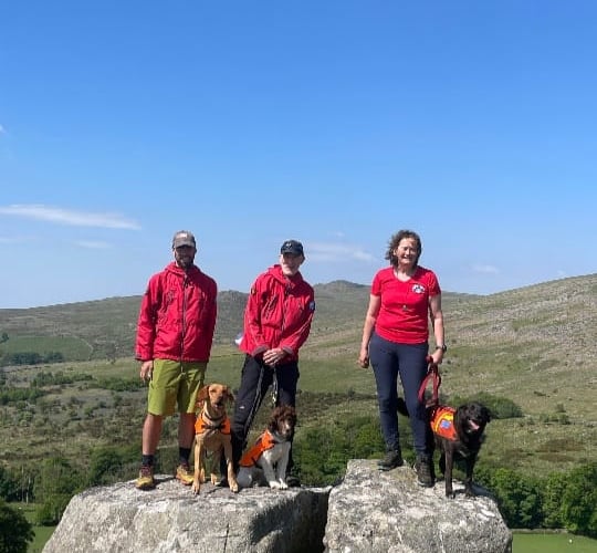 Dartmoor Search & Rescue Team Tavistock Dogs qualify.